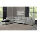 Thomasville Rockford Grey Modular Sofa with Power Footrest