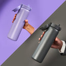 Ion8 Stainless Steel 1.2L Water Bottle, 2 Pack in Two Colour Combinations - Grey