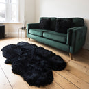 Naturally Sheepskins Long Wool Quad Rug in 4 Colours, 180 x 110 cm