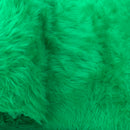 Long Pile Faux Fur Fabric Crafts Toys Furry Material 150cm - Emerald Green