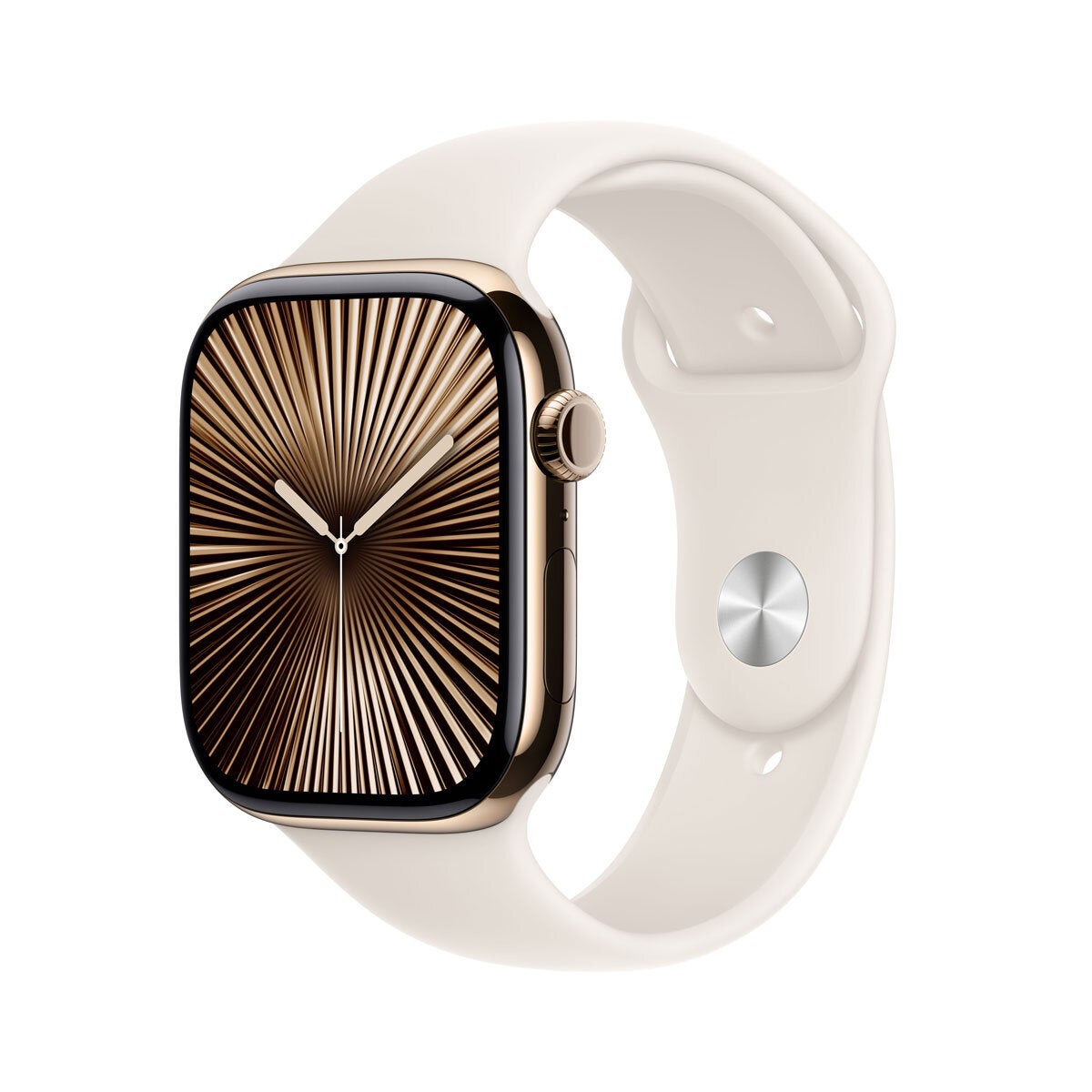 Apple Watch Series 10 GPS + Cellular, 46mm Titanium Case - M/L - Starlight
