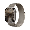 Apple Watch Series 10 GPS + Cellular, 46mm Titanium Case - M/L - Natural Milanes