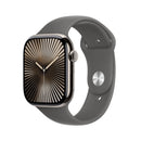 Apple Watch Series 10 GPS + Cellular, 46mm Titanium Case - M/L - Stone Grey