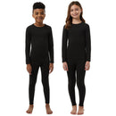 32 Degrees Heat Kids Plush Base Layer Set - Black