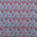 27m Blossom Floral Flowers 100% Cotton Poplin Fabric Rose & Hubble 45", Ivory - Bull Ring Fabrics
