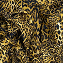 27m Roll Dark Leopard Spots 100% Cotton Poplin Fabric Rose & Hubble 112cm, Brown - Bull Ring Fabrics