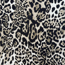 27m Roll Lynx Leopard Spots 100% Cotton Poplin Fabric Rose & Hubble 112cm, Gray - Bull Ring Fabrics