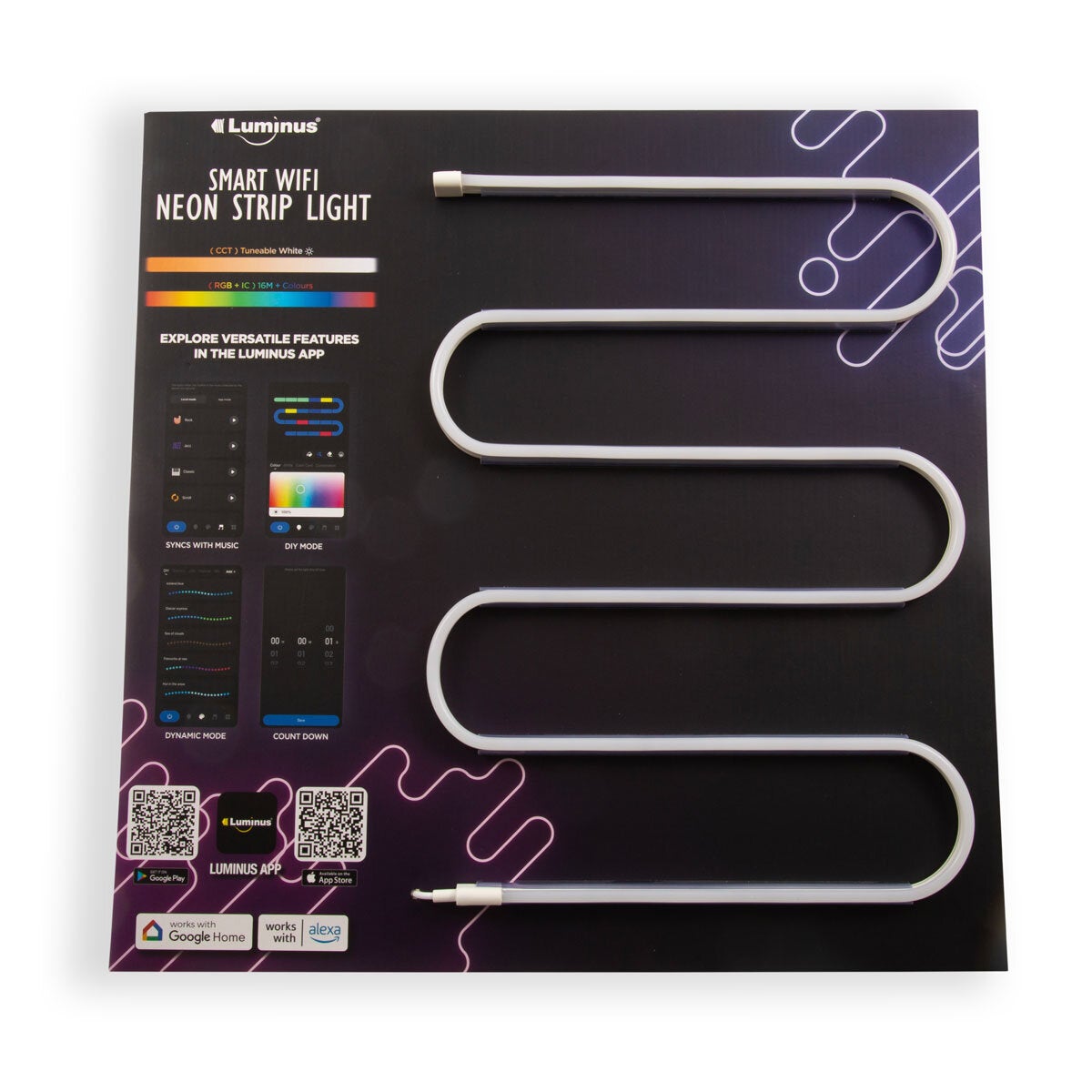 Luminus Smart Wi-Fi Neon Strip Light 5m