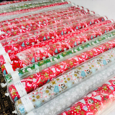 300m Xmas Polycotton Fabric Christmas 45" Wholesale Job Lot - Bull Ring Fabrics