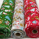300m Xmas Polycotton Fabric Christmas 45" Wholesale Job Lot - Bull Ring Fabrics