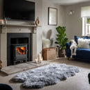 Naturally Sheepskins Long Wool Quad Rug in 4 Colours, 180 x 110 cm - Silver