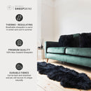 Naturally Sheepskins Long Wool Double Rug in 6 Colours, 180 x 55 cm