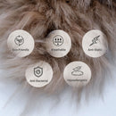 Naturally Sheepskins Long Wool Quad Rug in 4 Colours, 180 x 110 cm