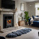 Naturally Sheepskins Long Wool Double Rug in 6 Colours, 180 x 55 cm - Grey