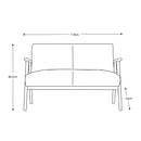 Gallery Neyland Brown Leather 2 Seater Sofa