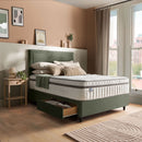 Silentnight Velvet Divan with Malvern Headboard - Hunter