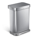 simplehuman Rectangular Step Can Bin 55L