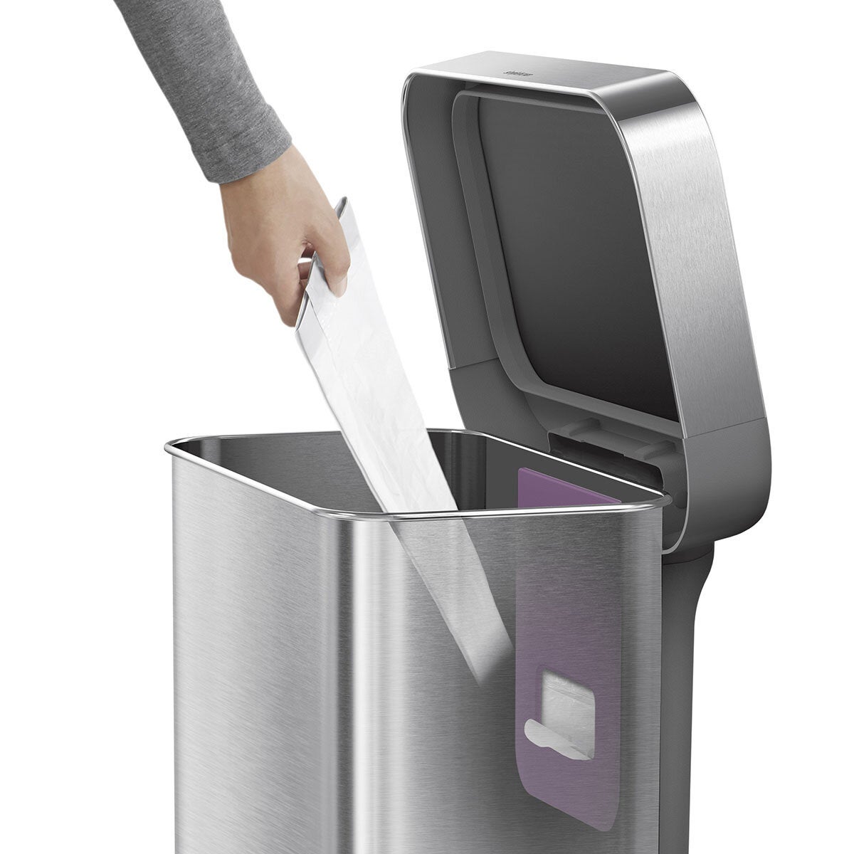 simplehuman Rectangular Step Can Bin 55L
