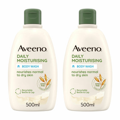Aveeno Daily Moisturising Body Wash 2 x 500ml