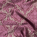 Trompe Damask Upholstery Curtain Brocade Fabric 140cm, Purple