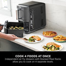 Ninja Double Stack 9.5L Air Fryer with Smart Cook System (SL451UK)