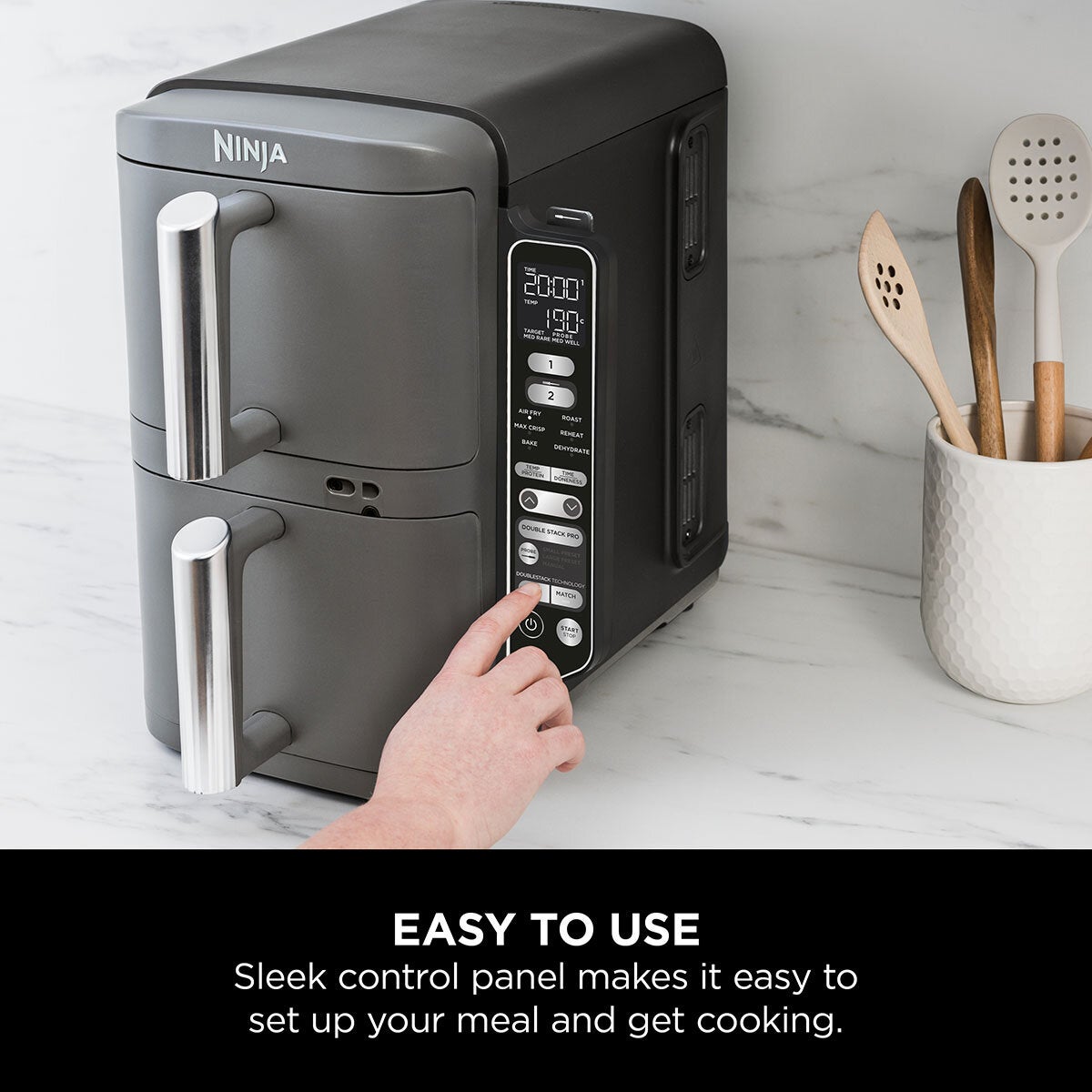 Ninja Double Stack 9.5L Air Fryer with Smart Cook System (SL451UK)