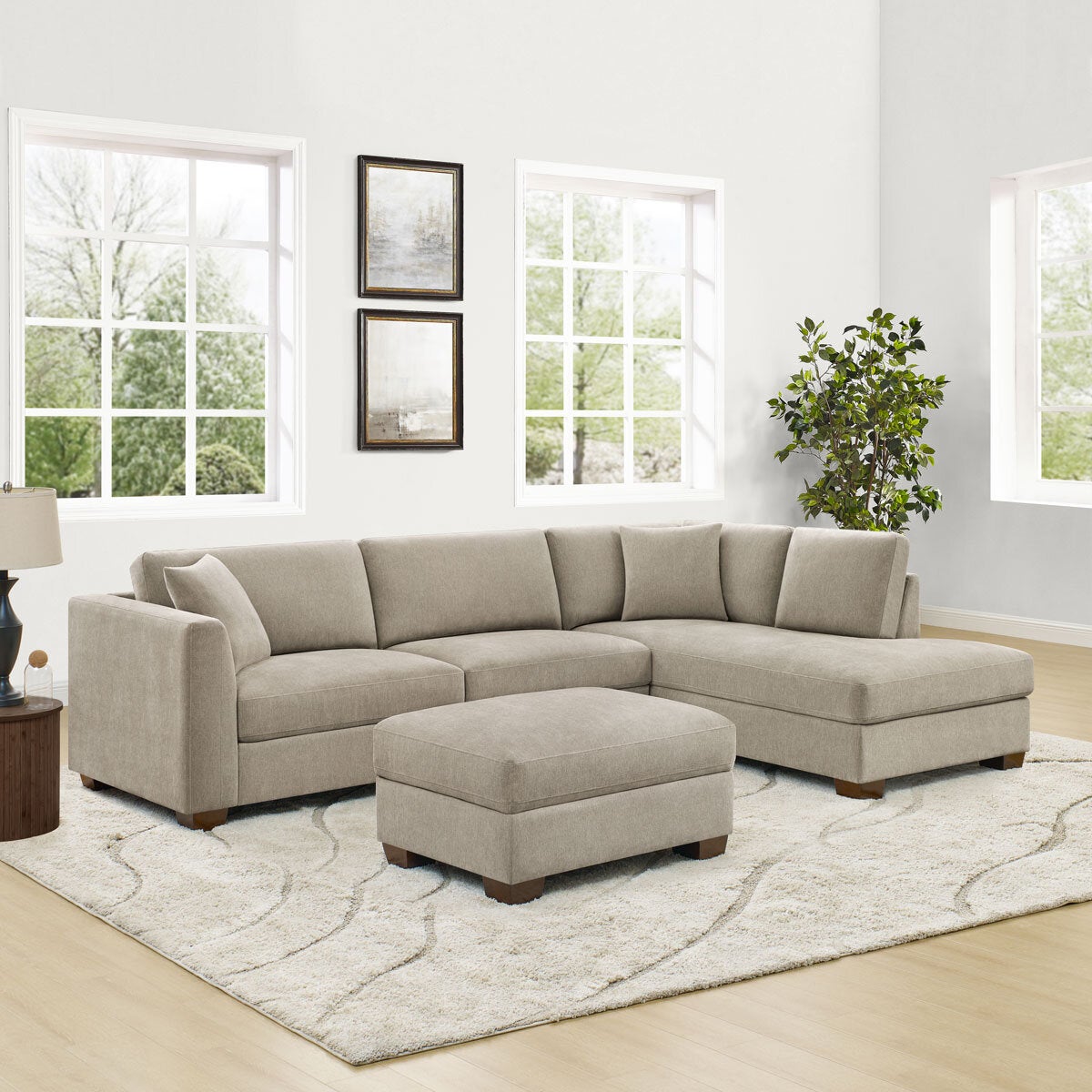 Thomasville Walsen Grey Corner Sofa