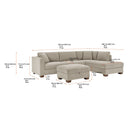 Thomasville Walsen Grey Corner Sofa