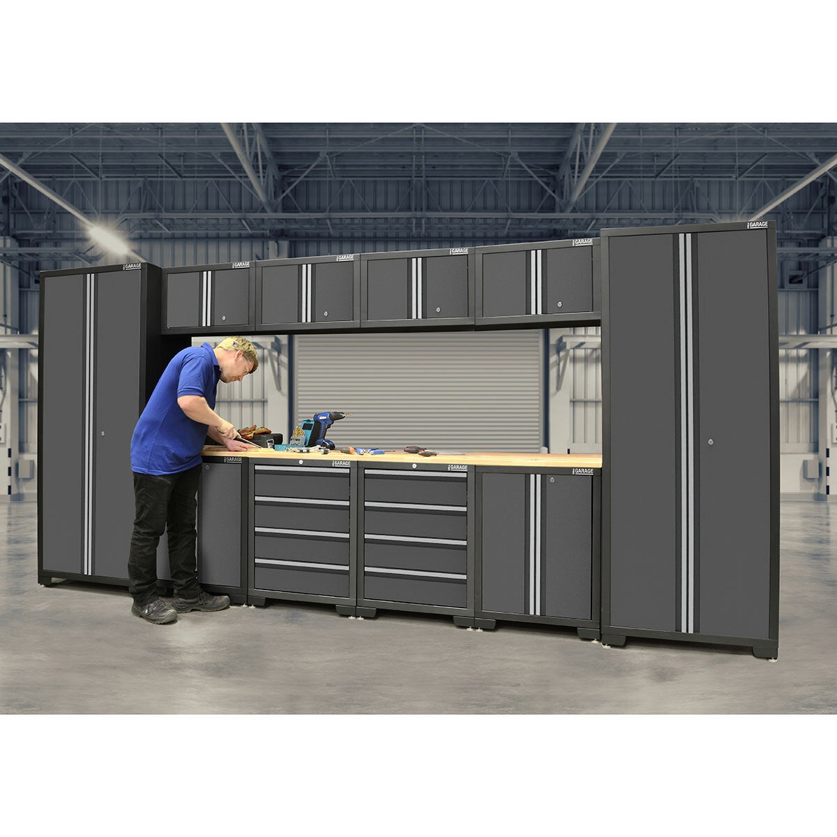 Hilka 24 Gauge Steel 11 Piece Cabinet Set