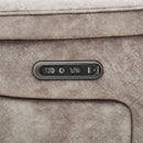 Oscar Grey Fabric Power Reclining 2 Seater Sofa with Power Headrest