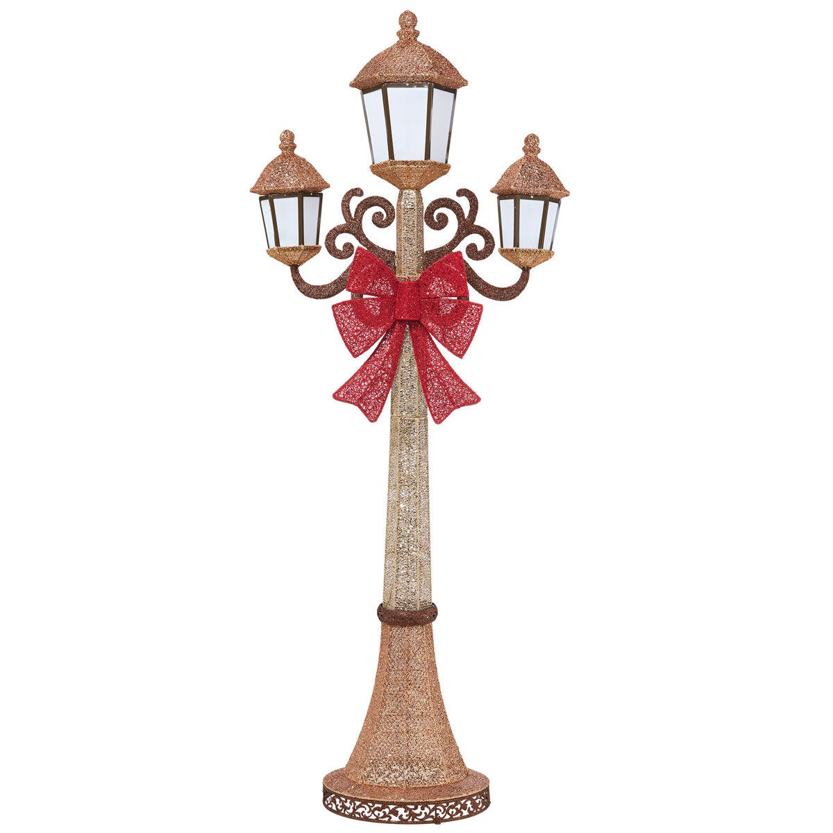 7ft (2.1m) Christmas Lamp Post with 220 LED Lights