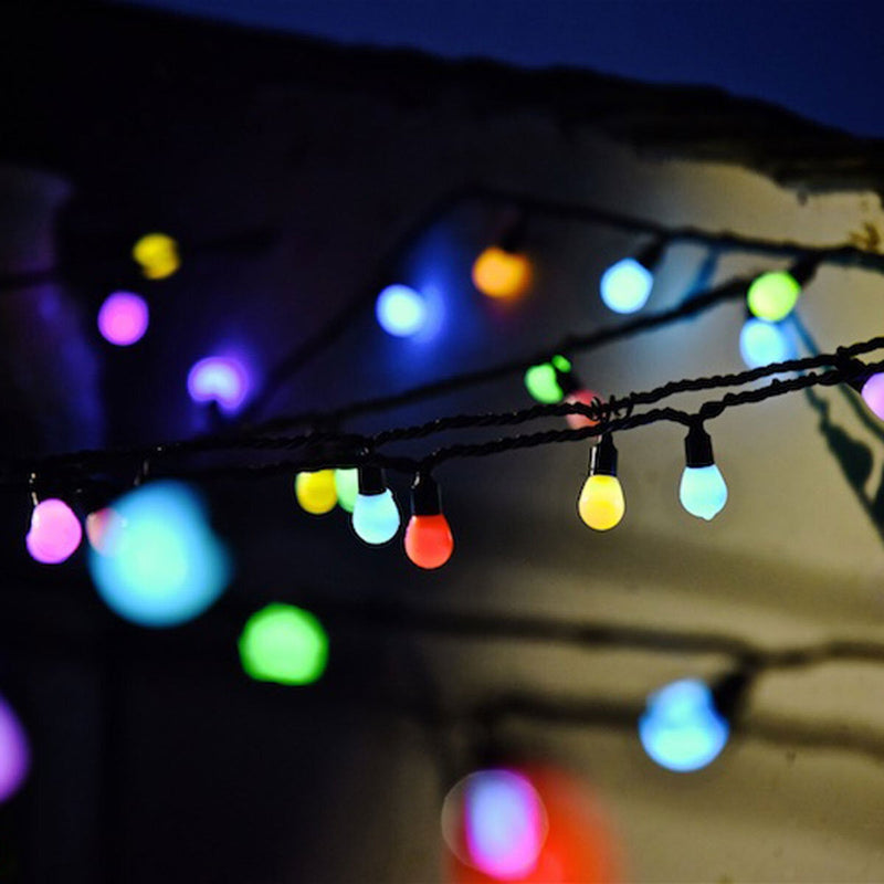 Lights4You 52ft (16m) 80 Large Bulbs LED Colour Changing Outdoor String Lights