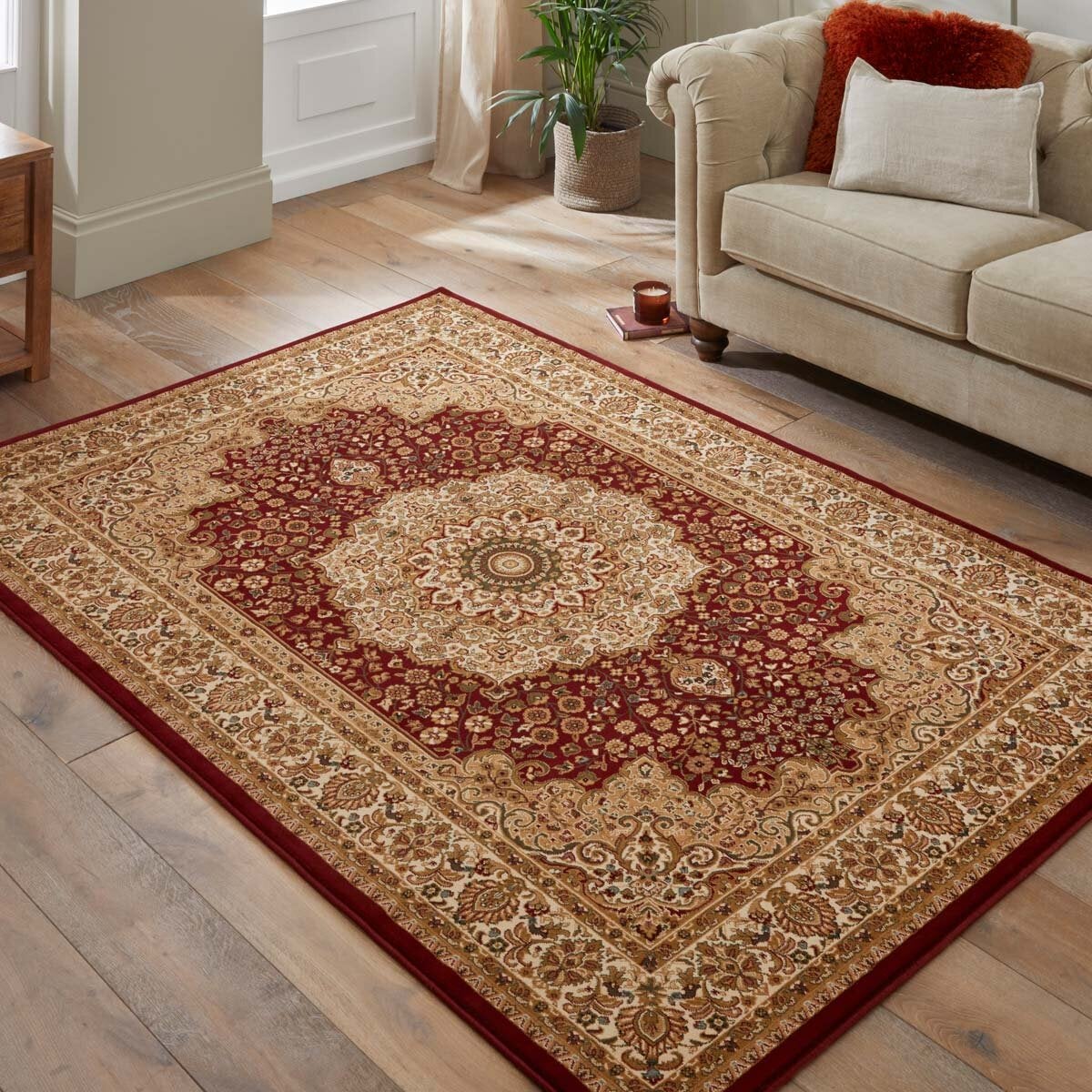 Concept Looms Grand Heritage Rug in Red & Beige