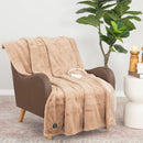 Berkshire Luxe Faux Fur Heated Throw in 3 Colours, 127 x 152 cm