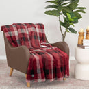 Berkshire Luxe Faux Fur Heated Throw in 3 Colours, 127 x 152 cm - Tartan