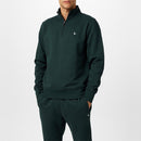 Jack Wills Men's Barchester 1/4 Zip Sweatshirt - Green