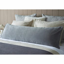 Belledorm Velvet Long Bolster Cushion in 4 Colours, 43 x 120 cm - Light Grey
