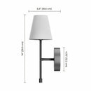 Globe Electric Wireless Rechargeable LED Integrated Wall Sconce, 2 Pack in 2 Col
