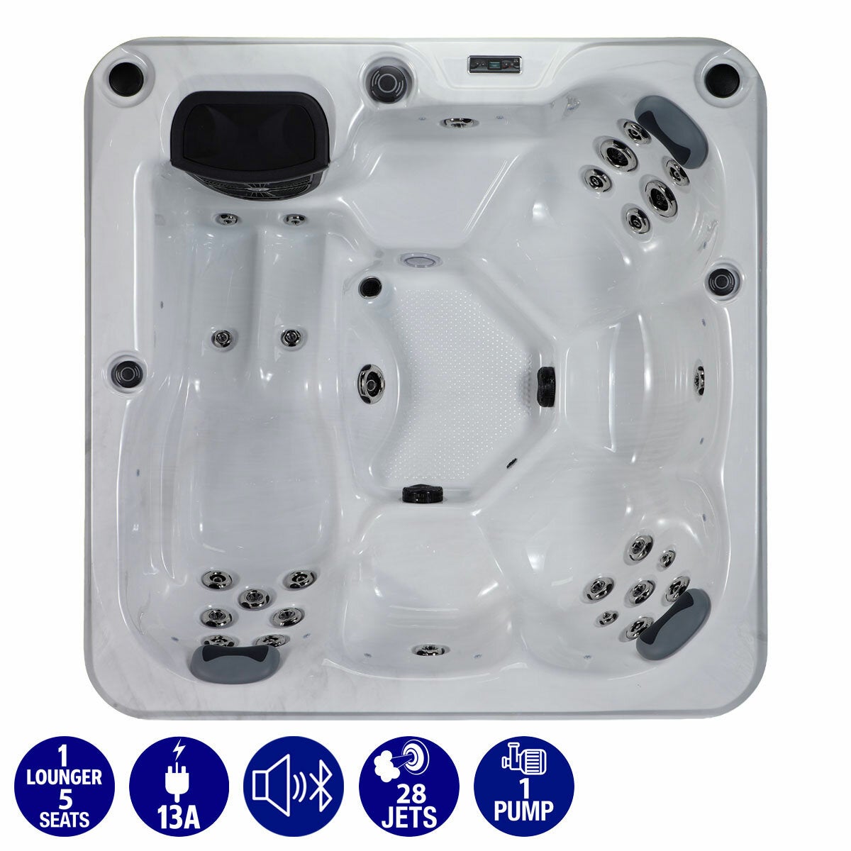 The Wellness Co Relax 2 28-Jet 6 Person Hot Tub