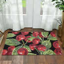 Spring Colourful Hooked Accent Rug, 56 x 97 cm - Cherry