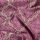 Trompe Damask Upholstery Curtain Brocade Fabric 140cm, Purple