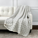 Life Comfort Reversible 100% Cotton Gauze Throw, 127 x 162 cm - Grey