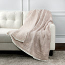 Life Comfort Reversible 100% Cotton Gauze Throw, 127 x 162 cm - Pink