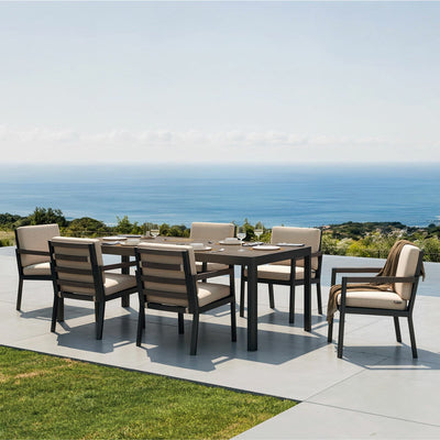 Mirador Prado 7 Piece Deep Seating Dining Set + Cover