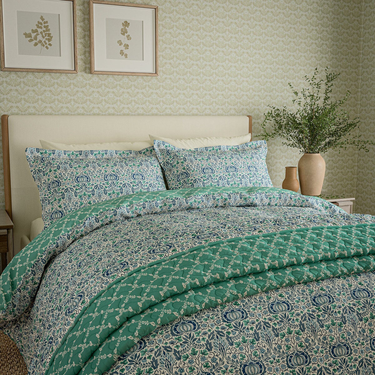 Morris & Co. Little Chintz Blue Duvet Cover Set, in 2 Sizes