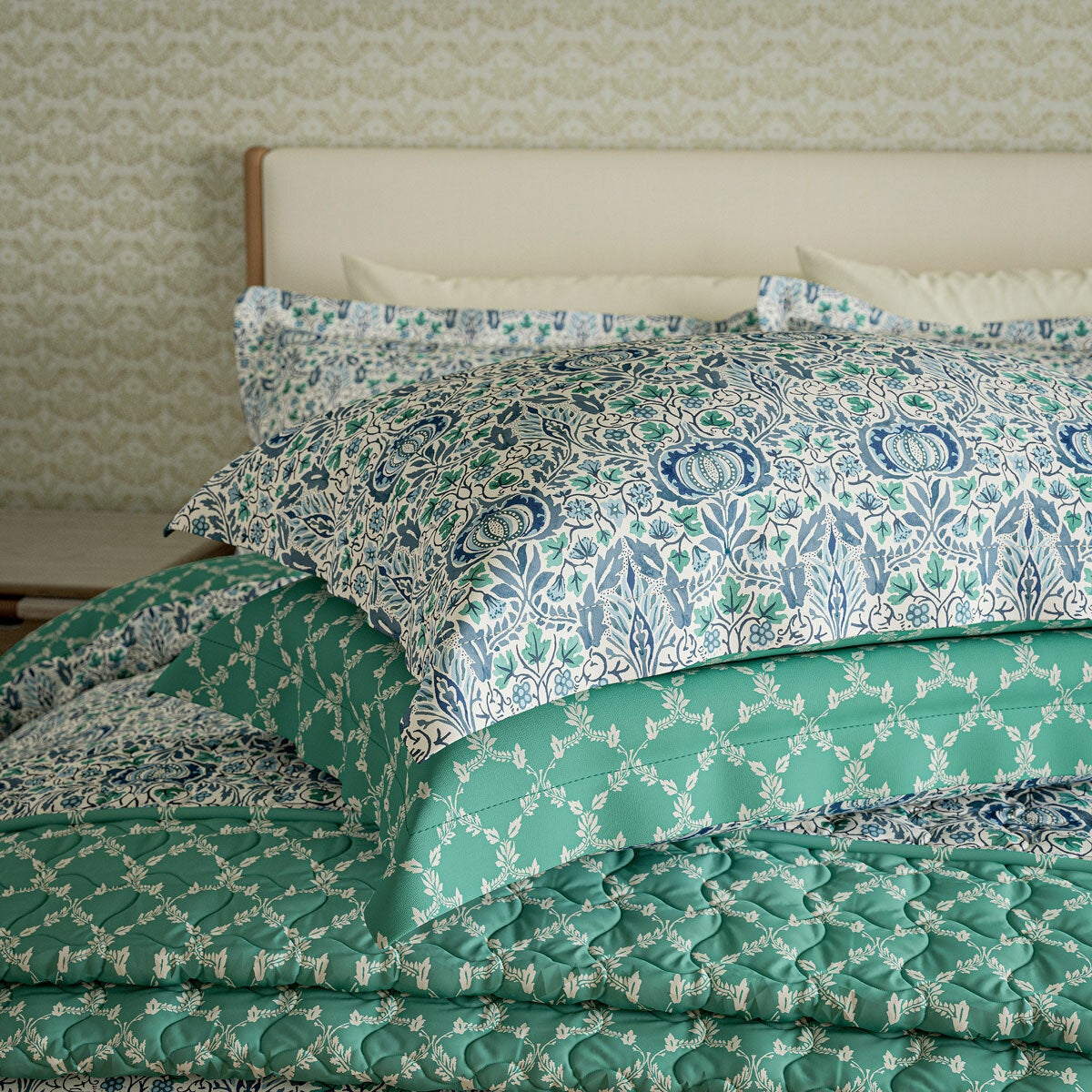 Morris & Co. Little Chintz Blue Duvet Cover Set, in 2 Sizes