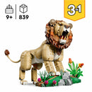 LEGO Creator 3-in-1 Wild Animals: Majestic Lion - Model 31386 (9+ Years)