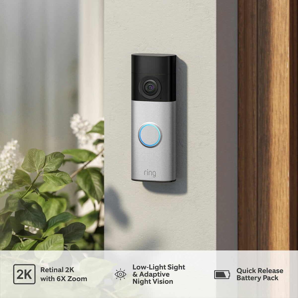Ring Video Doorbell Plus (2nd Gen) with Chime (3rd Gen)