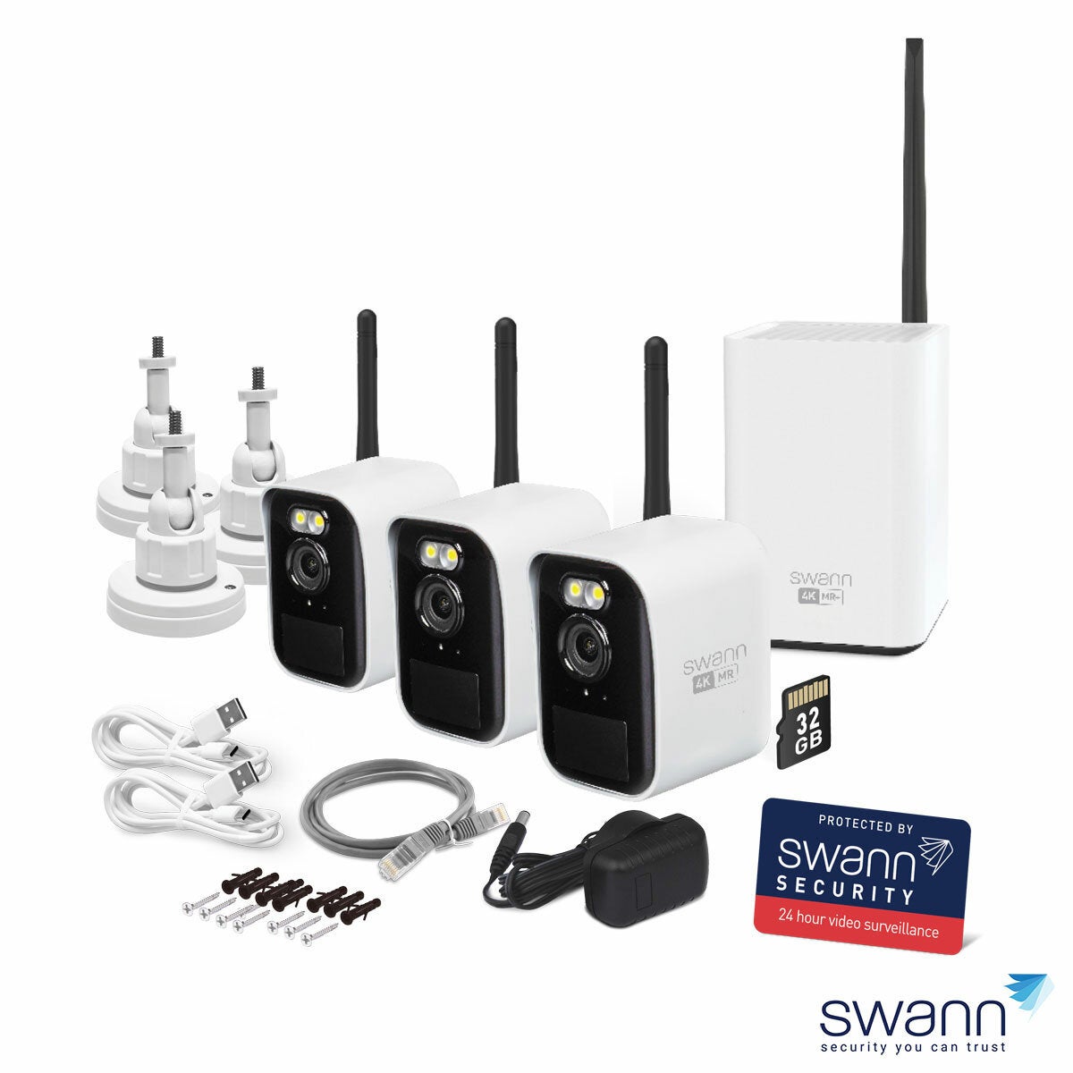 Swann Max Ranger 4K Mini Wireless Security System Kit