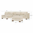 Thomasville Walsen Cream Corner Sofa